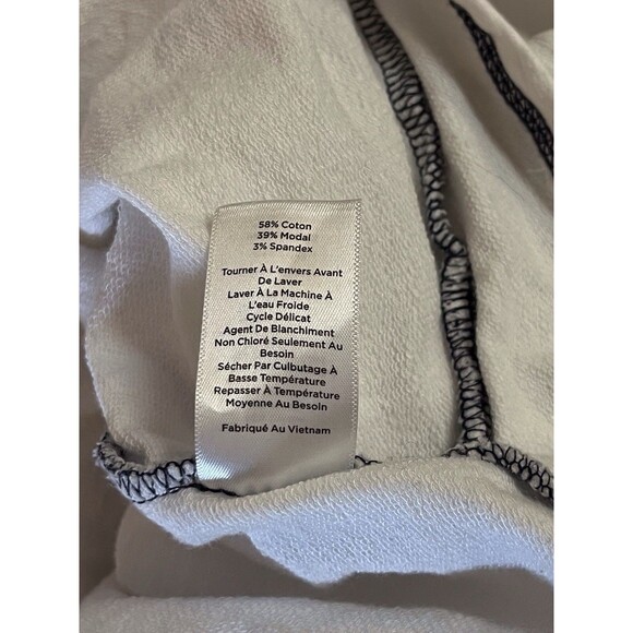 T by Talbots Womens Sz Medium UPF 50+ White And Blue Pullover T-shirt Nautical - Picture 9 of 11